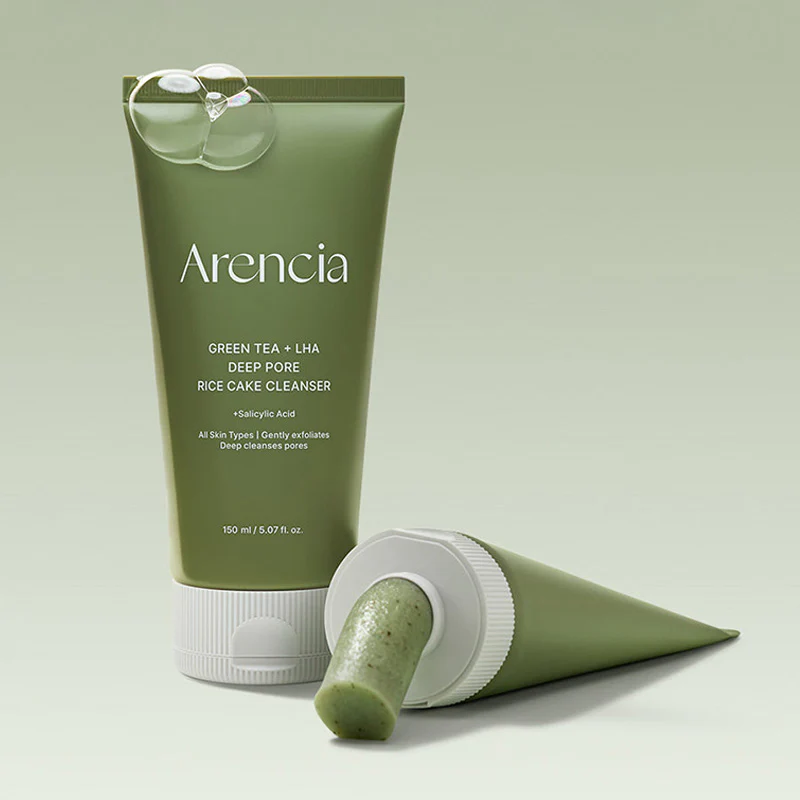 Green Tea + LHA Deep Pore Rice Cake Cleanser - Image 3