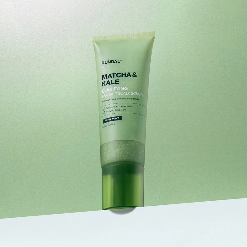 Matcha & Kale Clarifying Sea Salt Scalp Scrub - Image 6